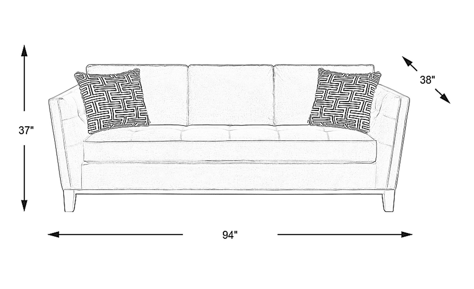 Dimension Image. Please refer to the Dimension Tab on this page for dimension details.