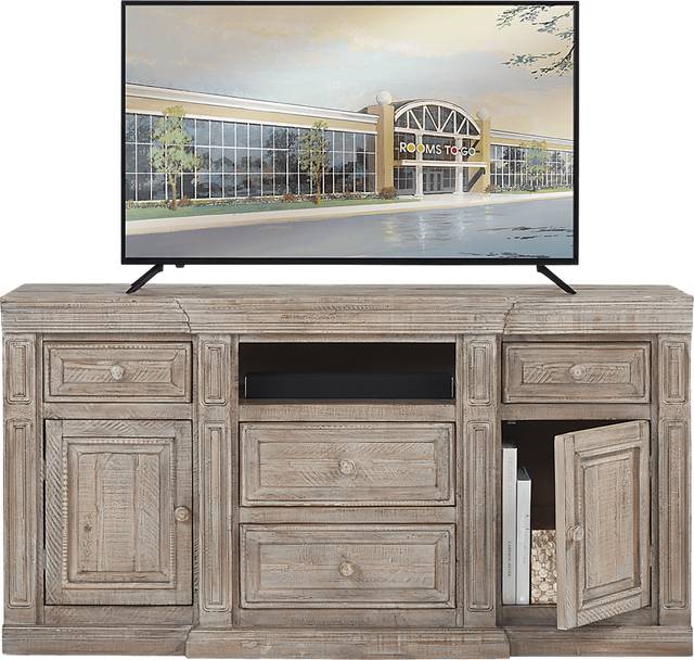 Cindy Crawford Home Pine Manor Brown 65 in. Console - Thumbnail - Image 2