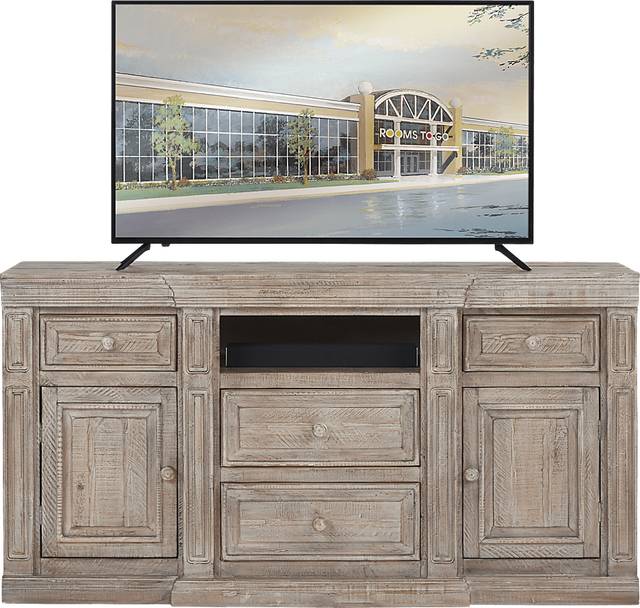 Cindy Crawford Home Pine Manor Brown 65 in. Console - Thumbnail - Image 1
