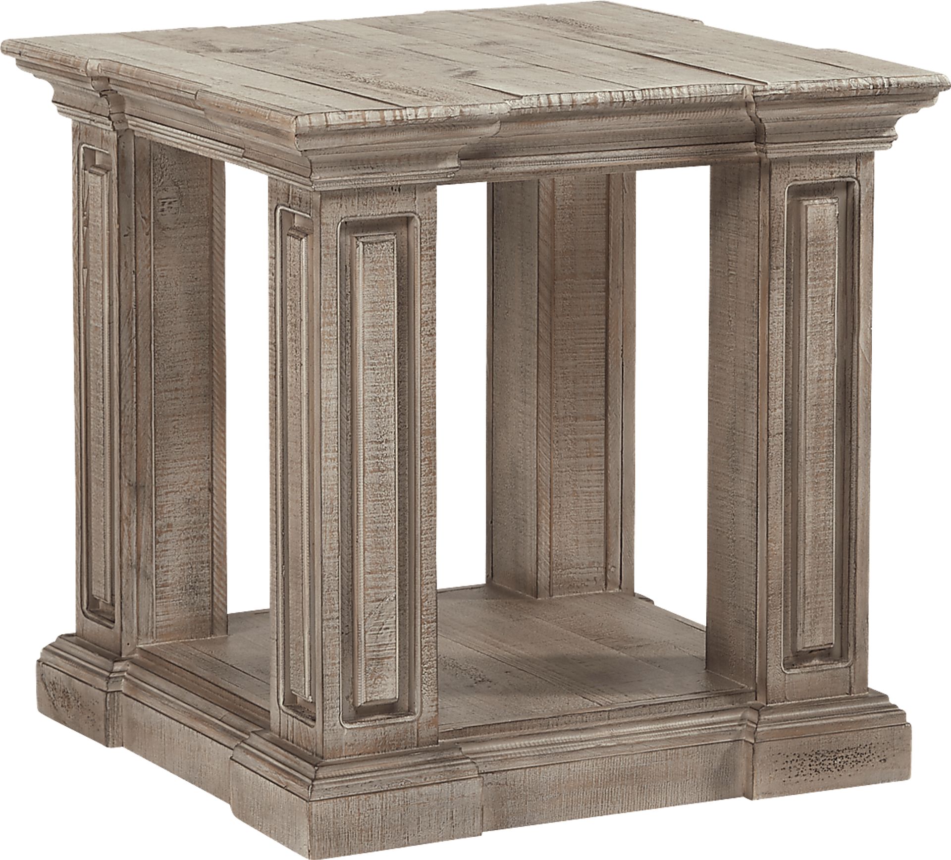 Cindy Crawford Home Pine Manor Brown End Table - Image 1