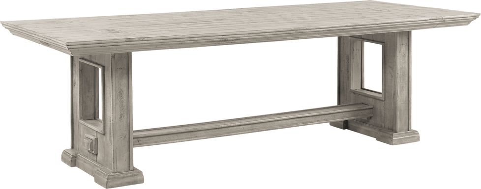 Cindy Crawford Home Pine Manor Gray 102 in. Dining Table