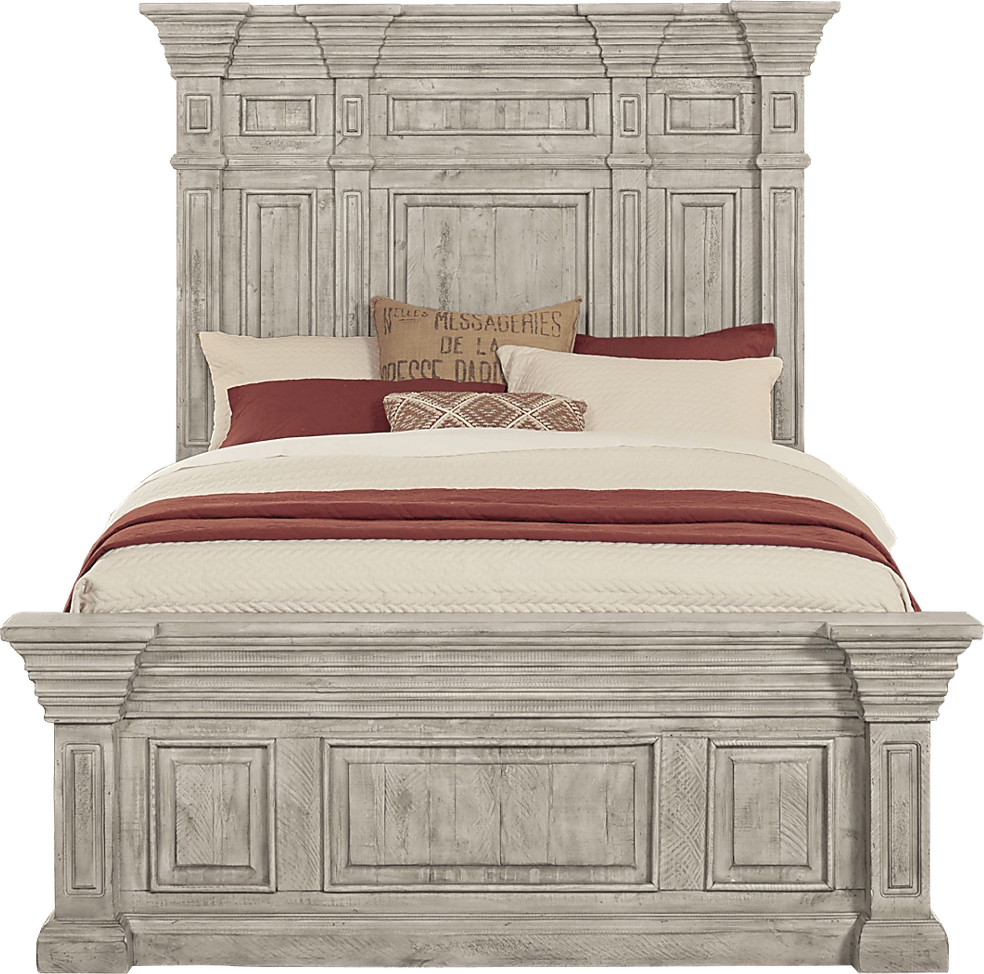 Cindy Crawford Home Pine Manor Gray 5 Pc Queen Panel Bedroom - Image 3