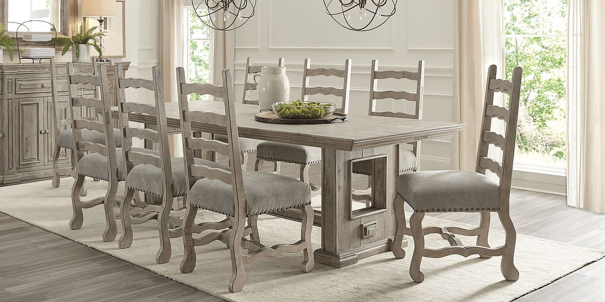 Pine Manor Gray 5 Pc 102 in. Dining Room