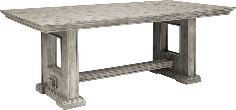 Cindy Crawford Home Pine Manor Gray 85 in. Dining Table