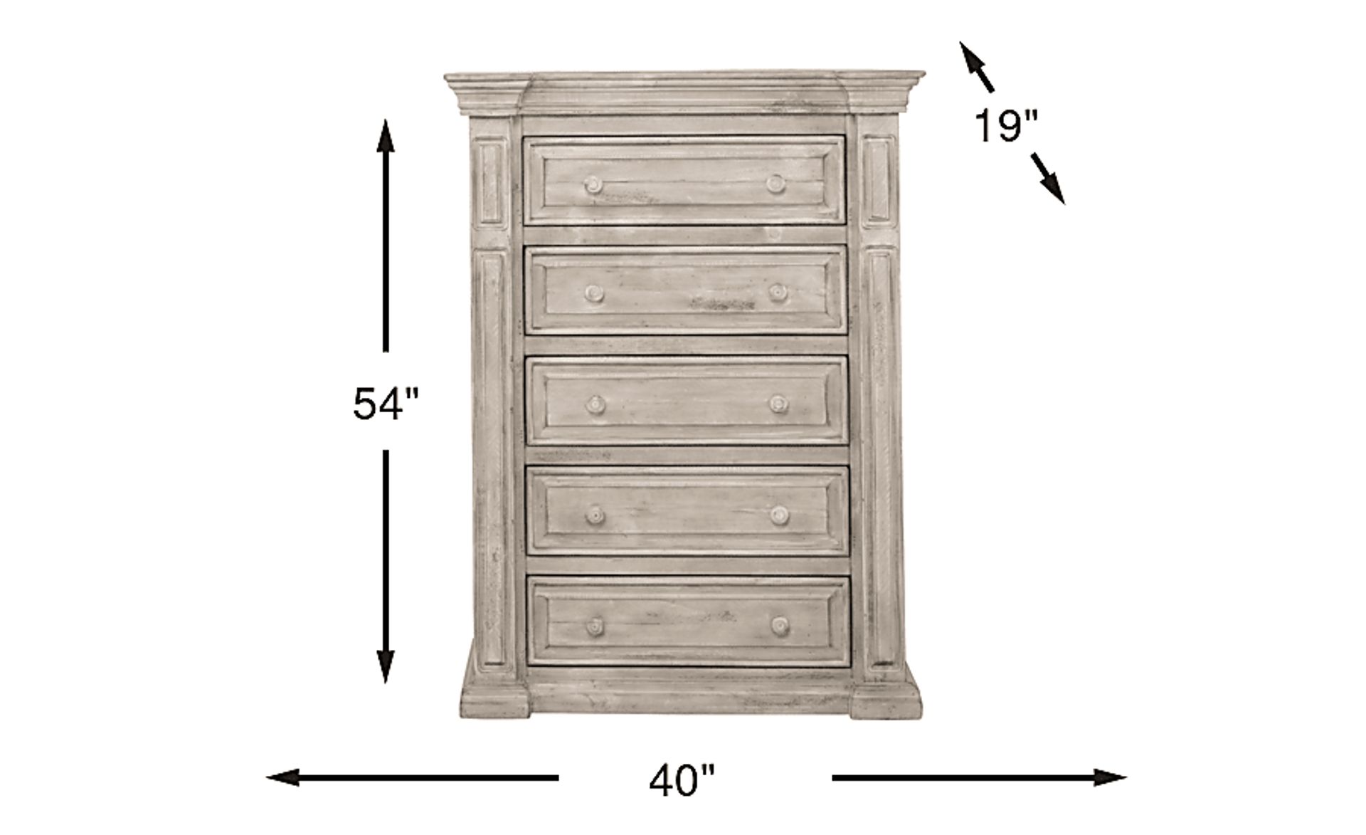Dimension Image. Please refer to the Dimension Tab on this page for dimension details.