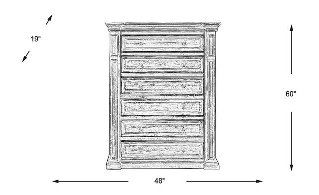 Dimension Image. Please refer to the Dimension Tab on this page for dimension details.