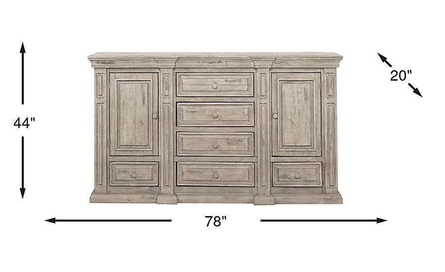 Cindy Crawford Pine Manor Gray Dresser | Rooms to Go