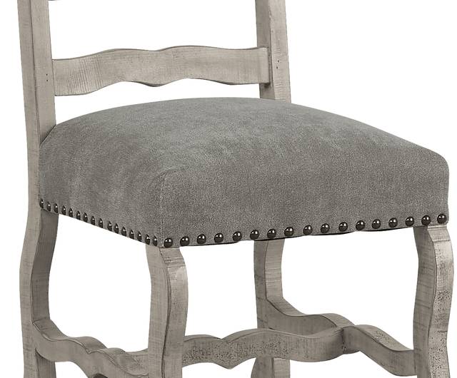 Pine Manor Gray Ladder Back Side Chair, Set of 2 - Thumbnail - Image 3