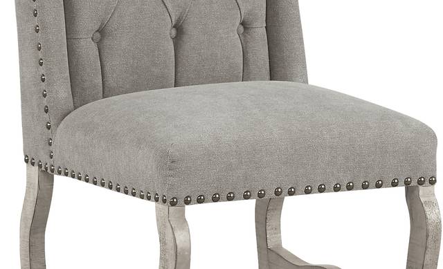 Pine Manor Gray Wingback Side Chair - Thumbnail - Image 3
