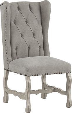 Cindy Crawford Home Pine Manor Gray Wingback Side Chair