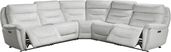 Regis Park Leather 5 Pc Dual Power Reclining Sectional