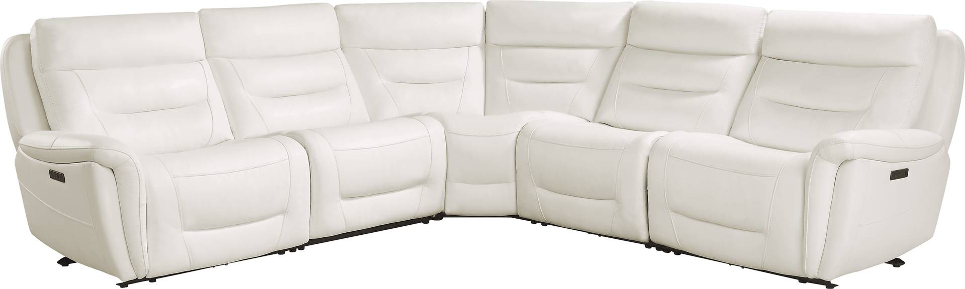 5 pc dual power reclining sectional