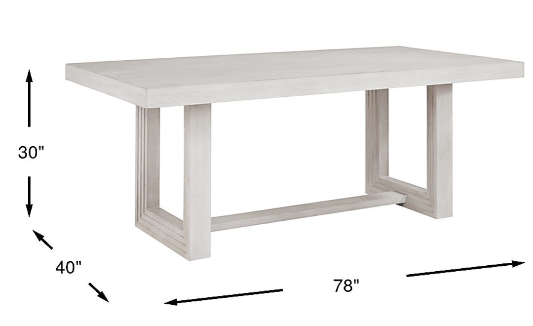 Royal Park White Dining Table