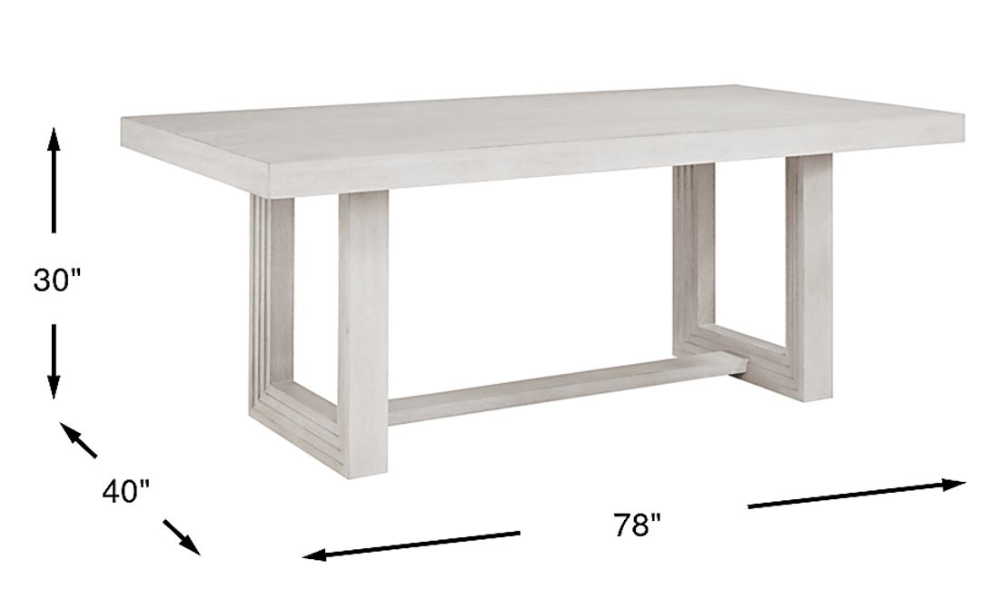 Royal Park White Dining Table