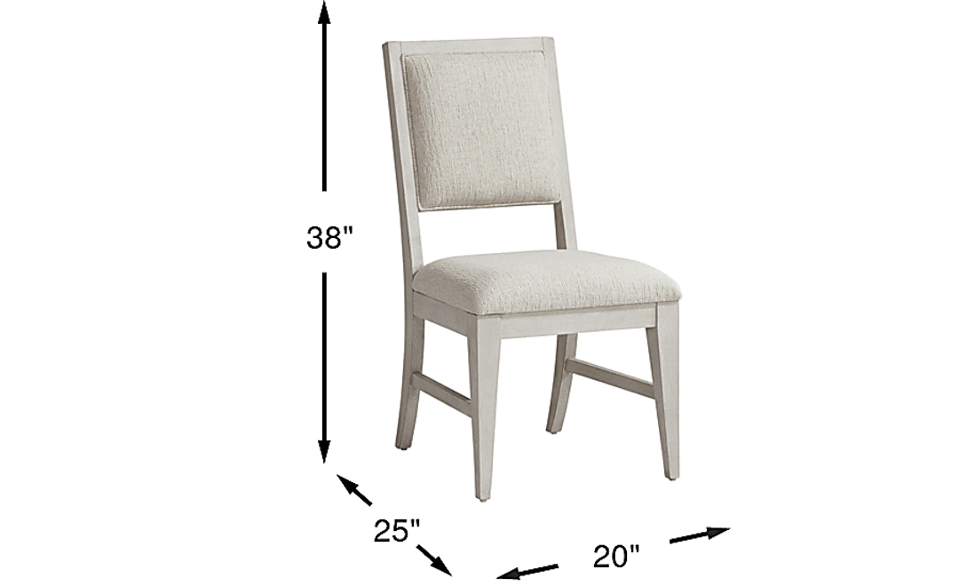Royal Park Ivory Wood Back Side Chair