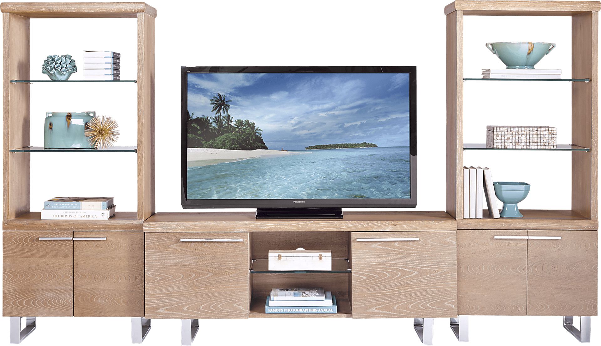 Cindy Crawford Home San Francisco 3 Pc Wall Unit with 60 in.Console - Image 1