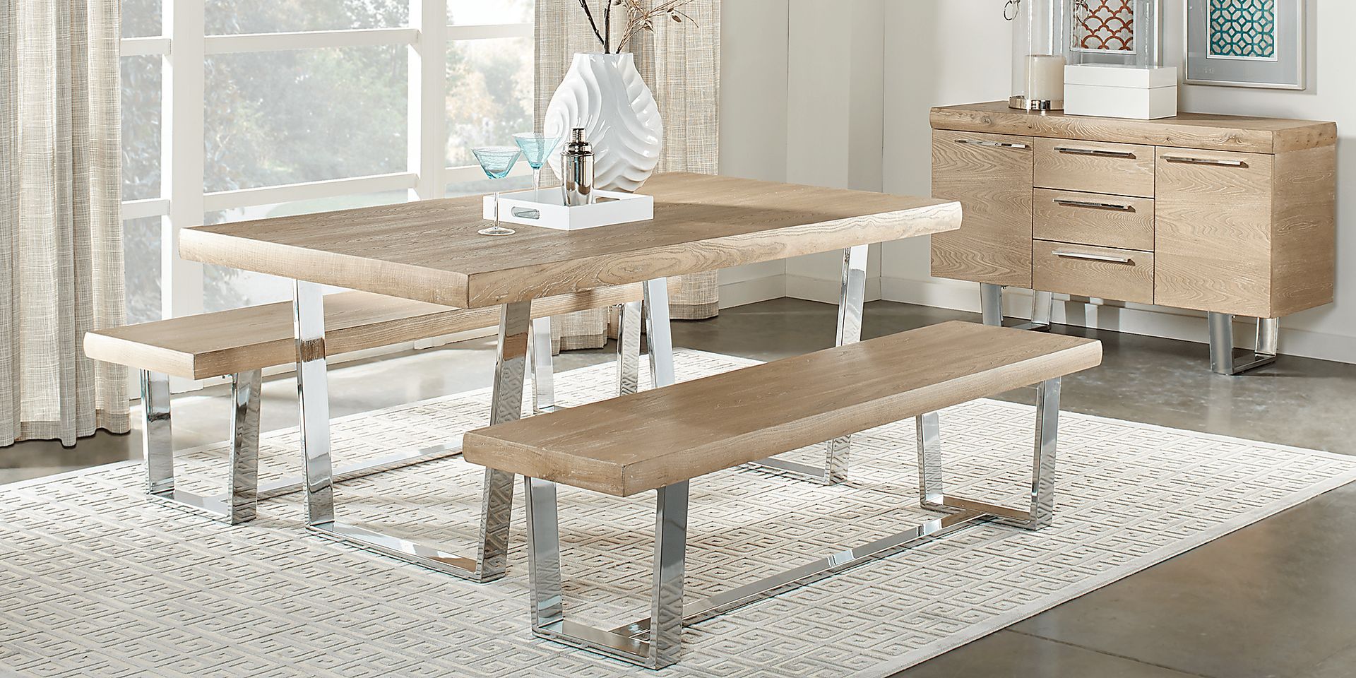 Cindy Crawford Home San Francisco Ash 3 Pc Dining Room - Image 1