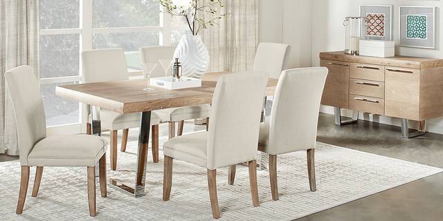 Cindy Crawford Home San Francisco Ash 5 Pc Dining Room with Chalk Chairs - Thumbnail - Image 1