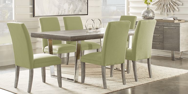 Cindy Crawford Home San Francisco Gray 5 Pc Dining Room with Kiwi Chairs