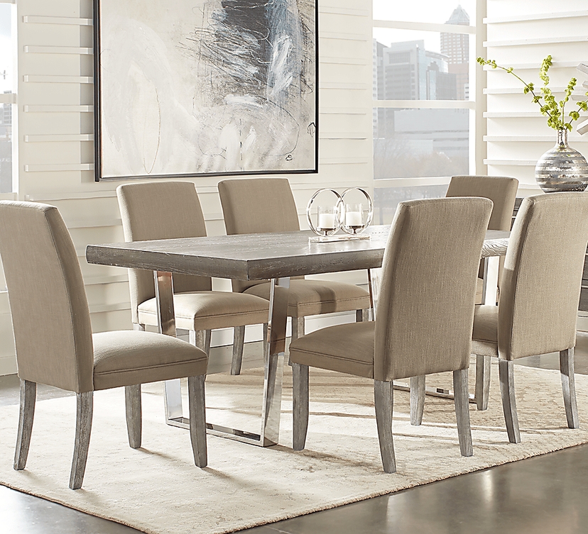 Cindy Crawford San Francisco 5 Pc Gray Brown Dining Room Set With