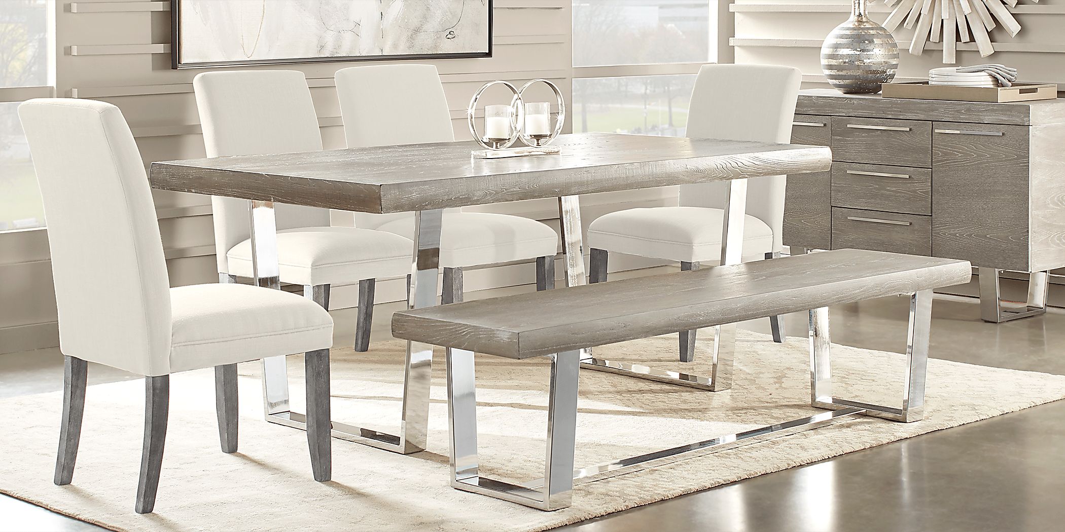 Rooms to go dining table bench discount