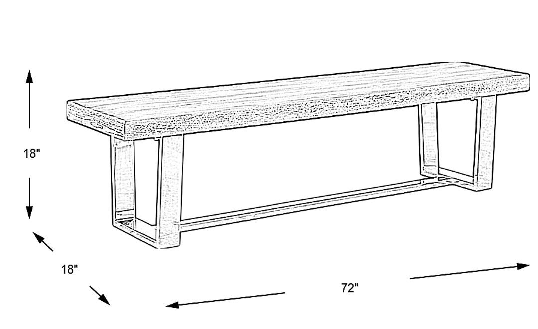 San Francisco Gray Bench