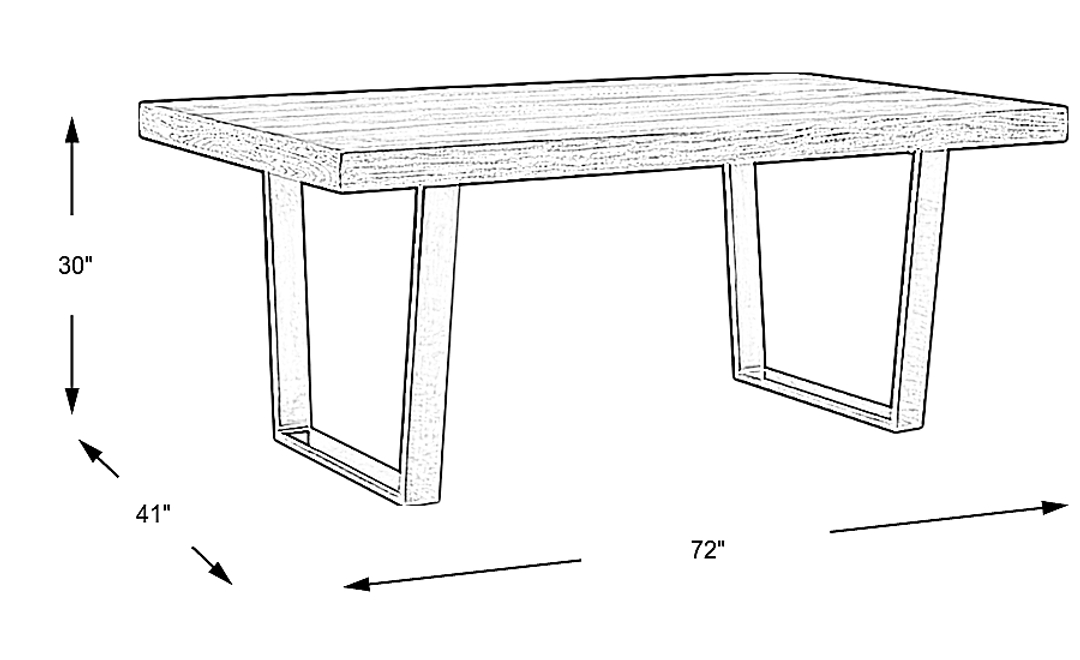 San Francisco Gray Dining Table