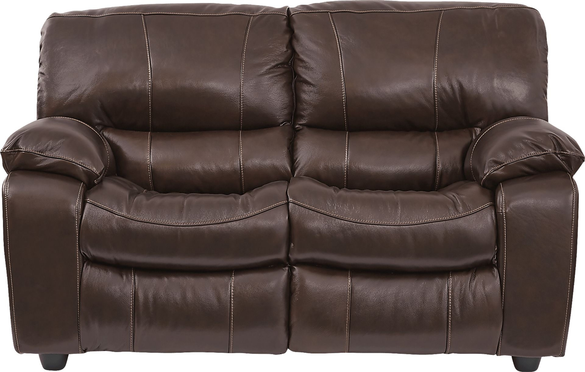 Cindy Crawford Home San Gabriel Brown Leather 6 Pc Living Room with Reclining Sofa - Image 7