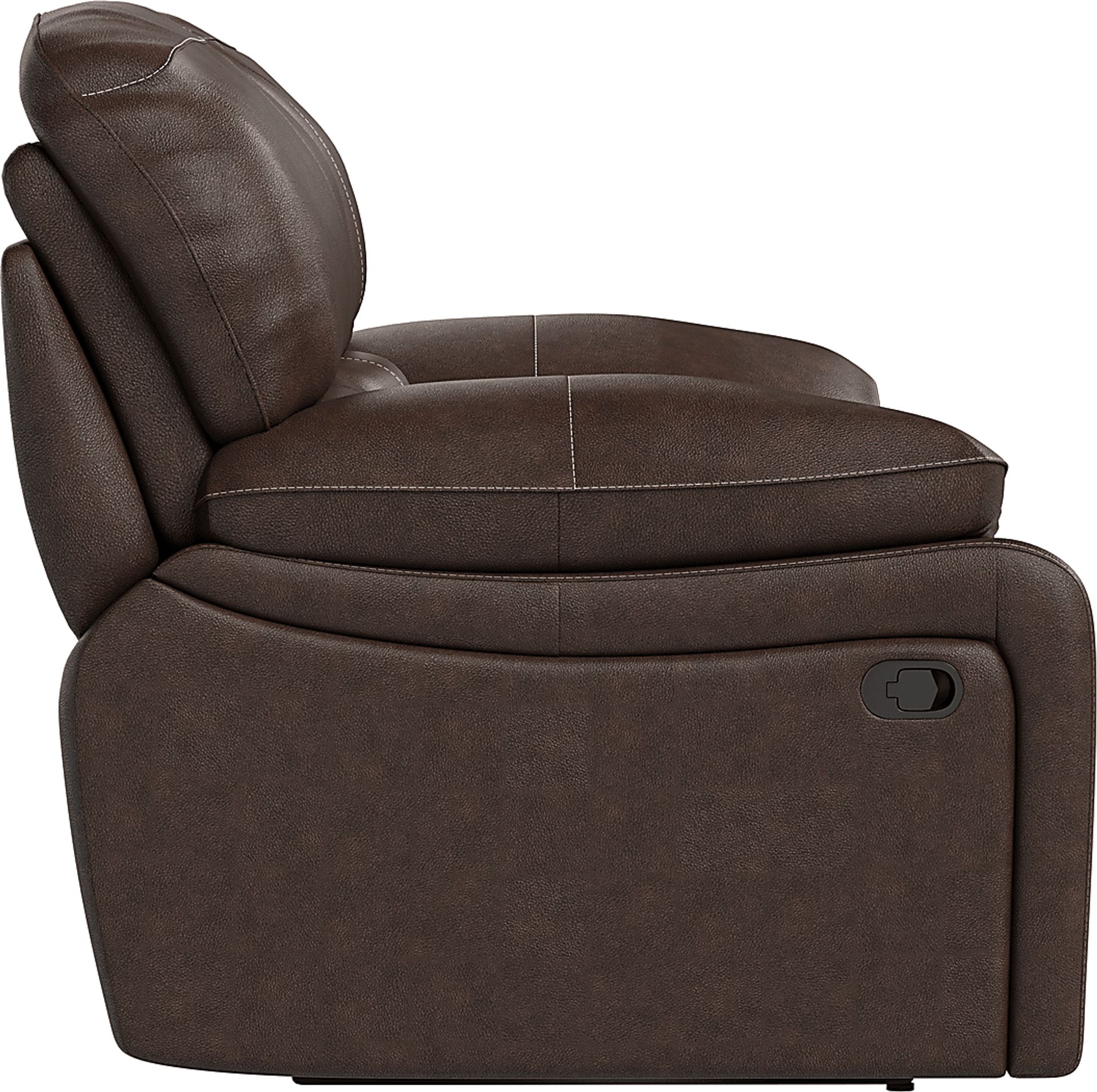 San Gabriel Brown Leather Power Reclining Sofa - Image 4