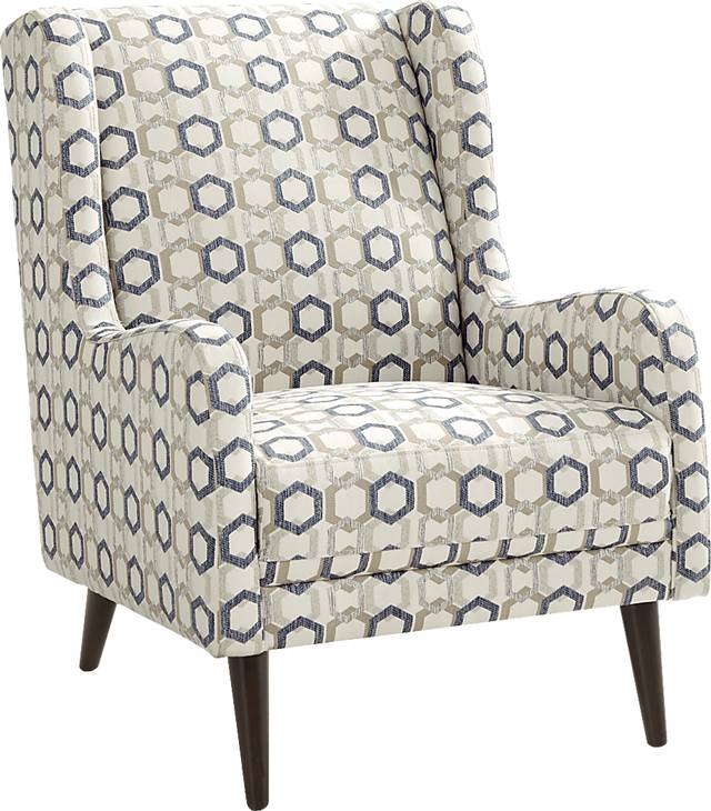 San Salerno Blue Accent Chair - Thumbnail - Image 1