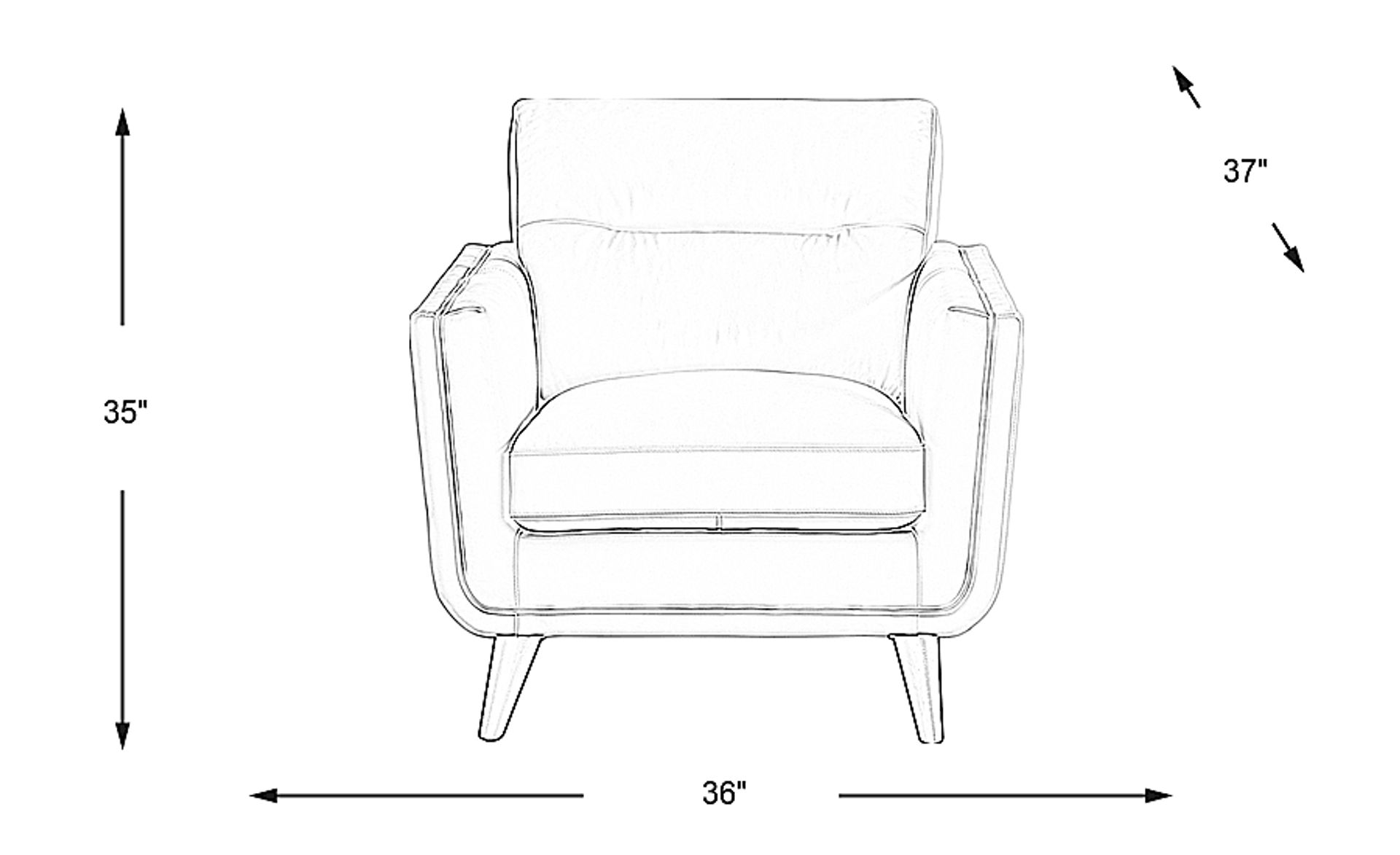 Dimension Image. Please refer to the Dimension Tab on this page for dimension details.