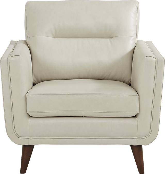 Cindy Crawford Home San Salerno Stone Leather 3 Pc Living Room - Thumbnail - Image 5