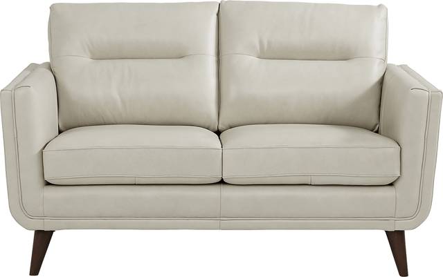 Cindy Crawford Home San Salerno Stone Leather 5 Pc Living Room - Thumbnail - Image 3