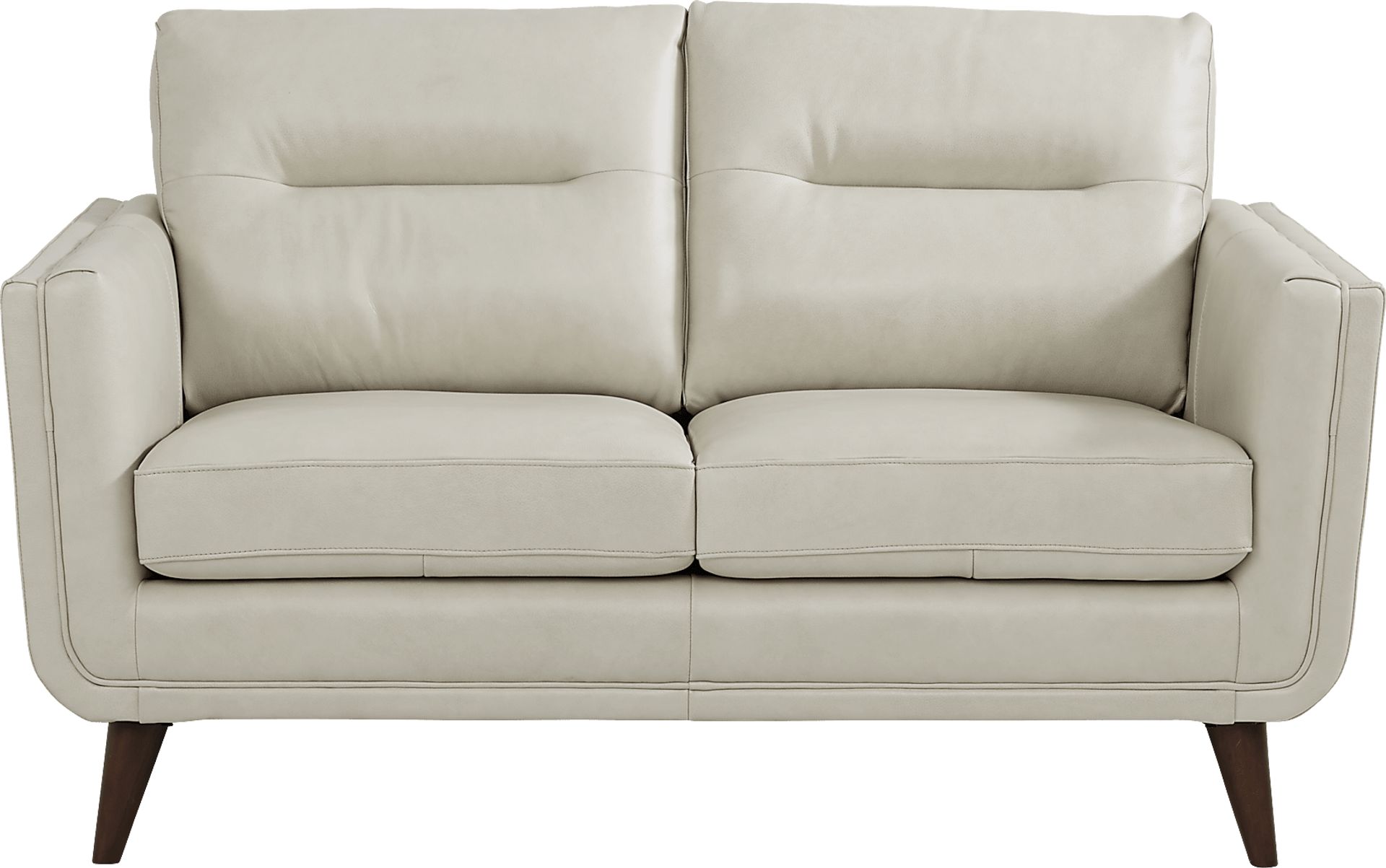 Cindy Crawford Home San Salerno Stone Leather 7 Pc Living Room - Image 3