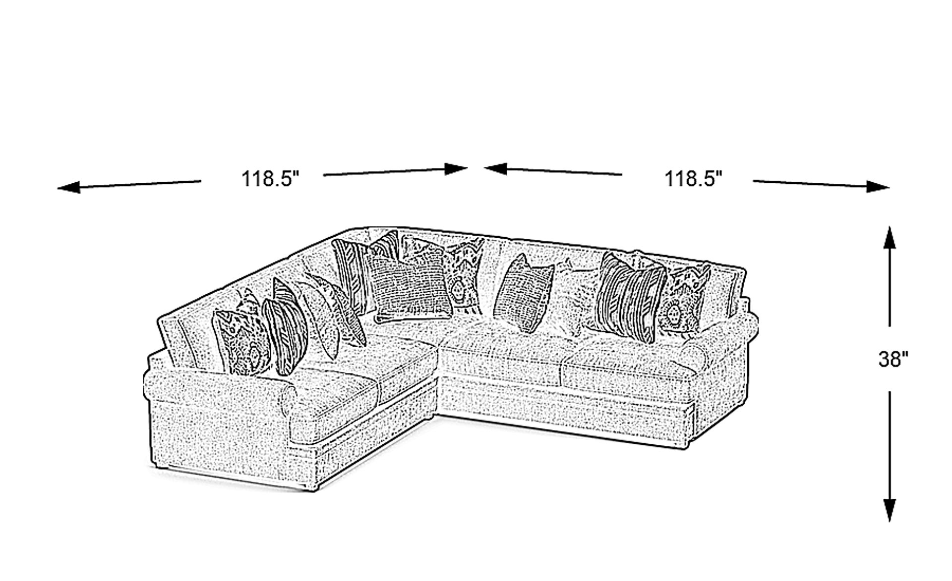 Dimension Image. Please refer to the Dimension Tab on this page for dimension details.