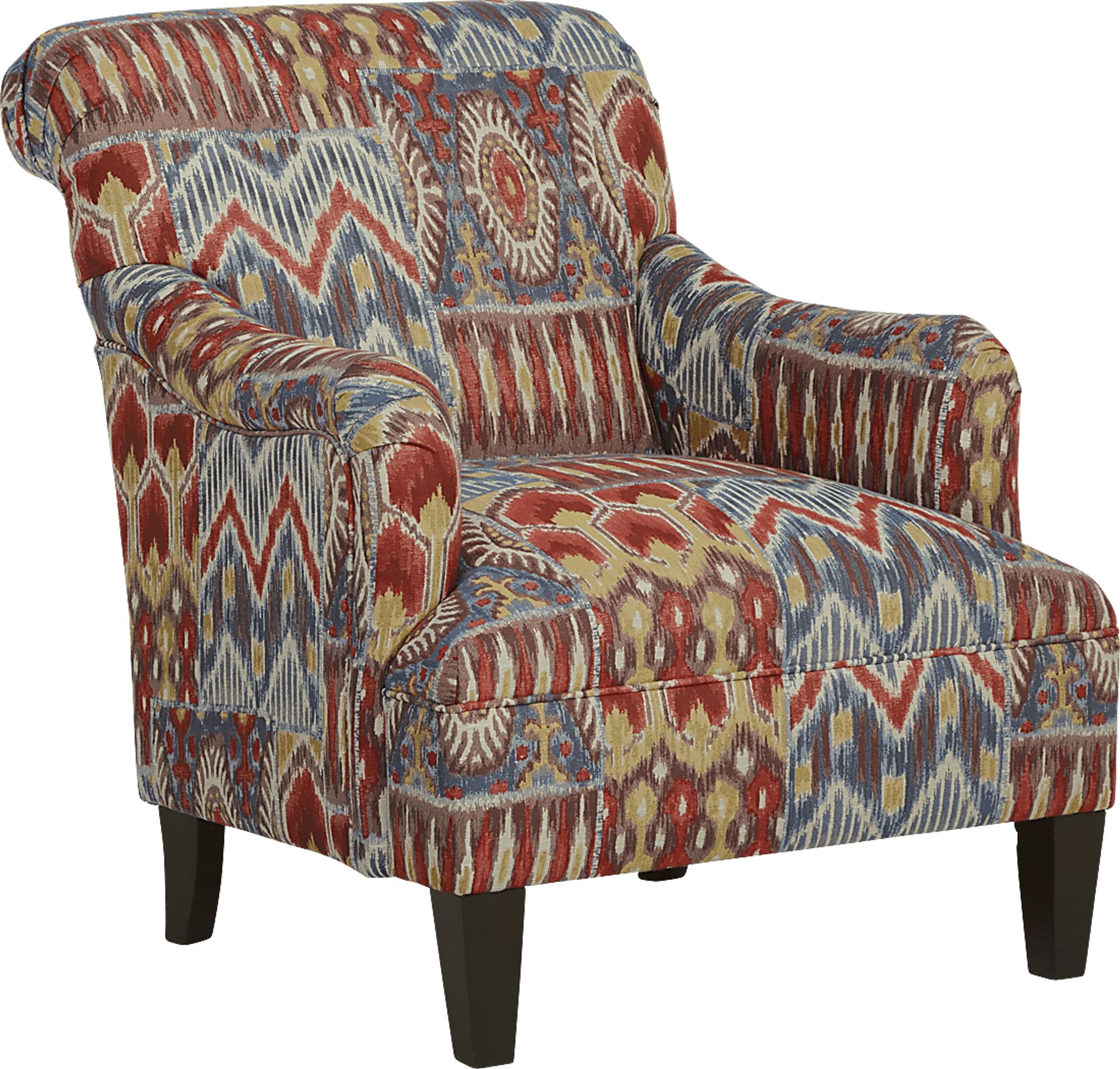 Cindy Crawford Home Scottsdale Ridge Red Accent Chair - Image 2