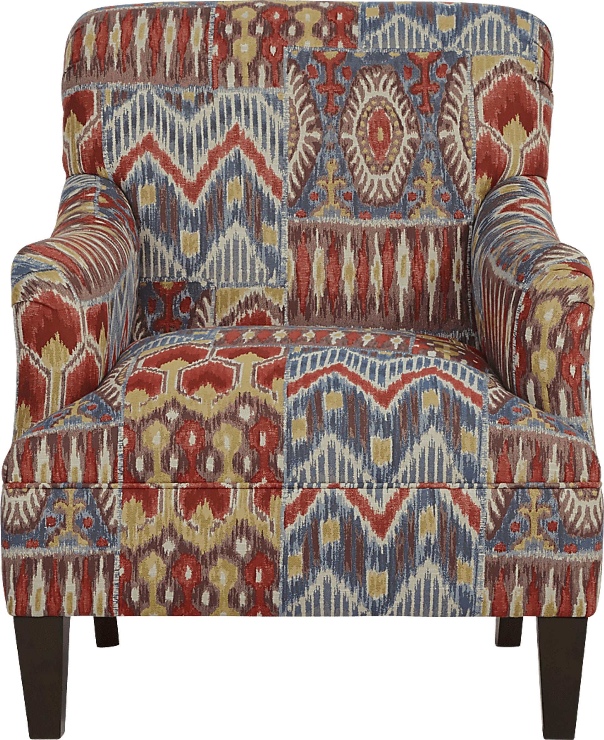 Cindy Crawford Home Scottsdale Ridge Red Accent Chair - Image 1