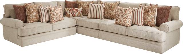 Cindy Crawford Home Scottsdale Square Beige 7 Pc Sectional Living Room - Thumbnail - Image 2