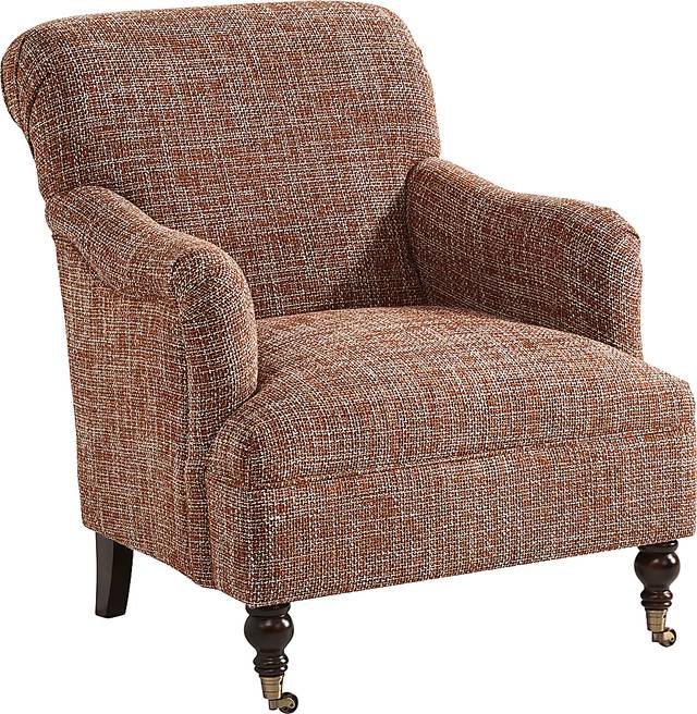 Scottsdale Square Orange Accent Chair - Thumbnail - Image 2