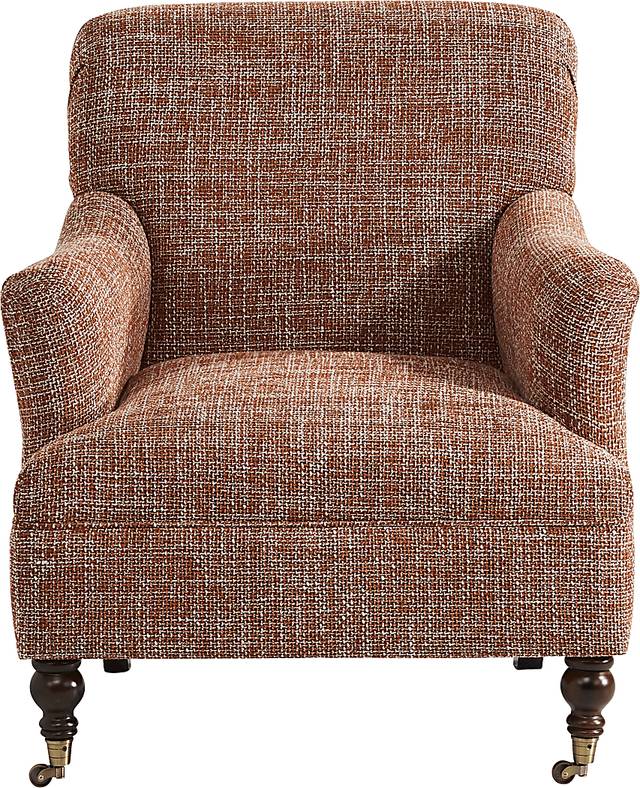 Scottsdale Square Orange Accent Chair - Thumbnail - Image 1