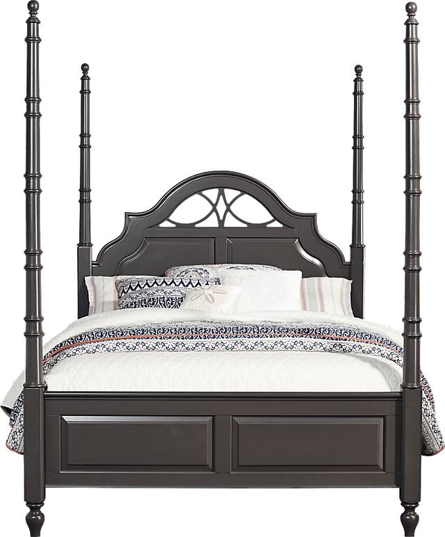 Cindy Crawford Home Seaside Black Poster 3 Pc King Bed - Thumbnail - Image 1
