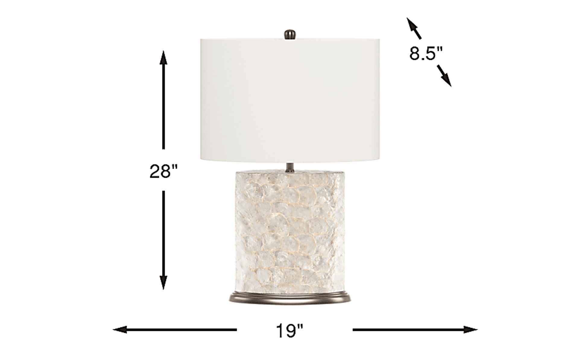 Dimension Image. Please refer to the Dimension Tab on this page for dimension details.