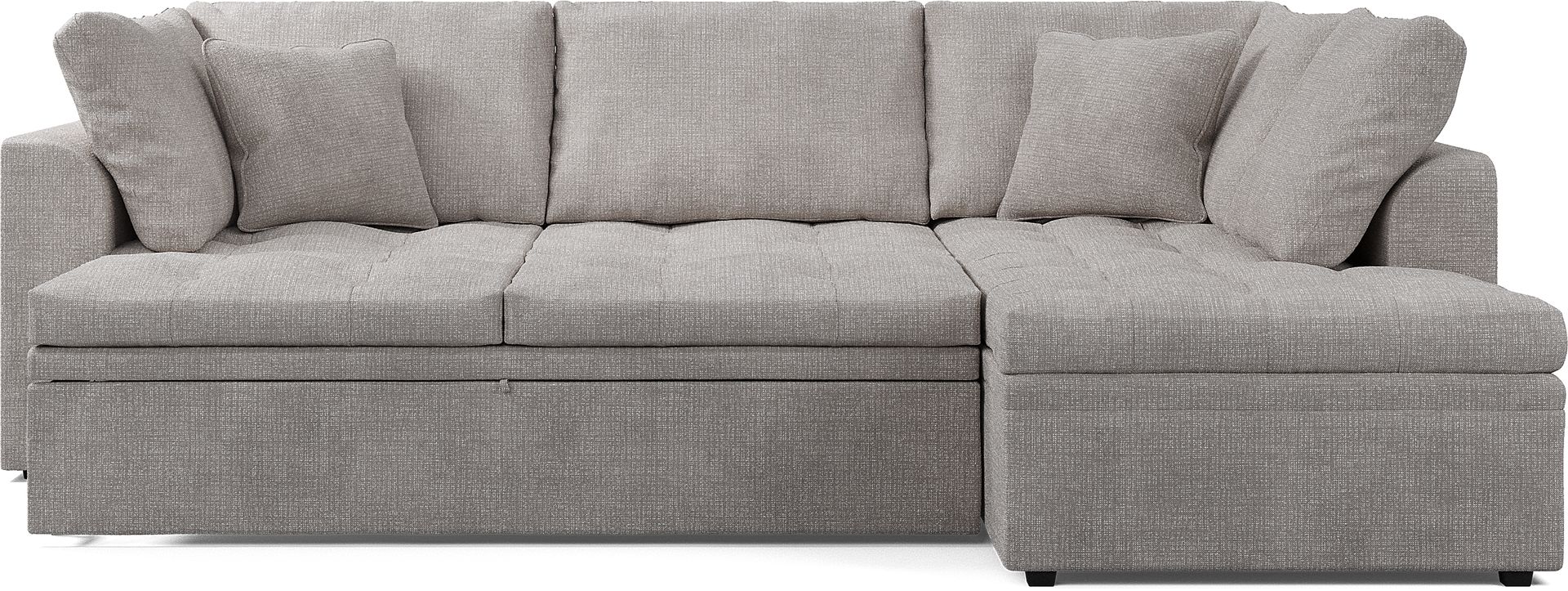 Cindy Crawford Home Sheridan Square Gray 5 Pc Sleeper Sectional Living Room - Image 4