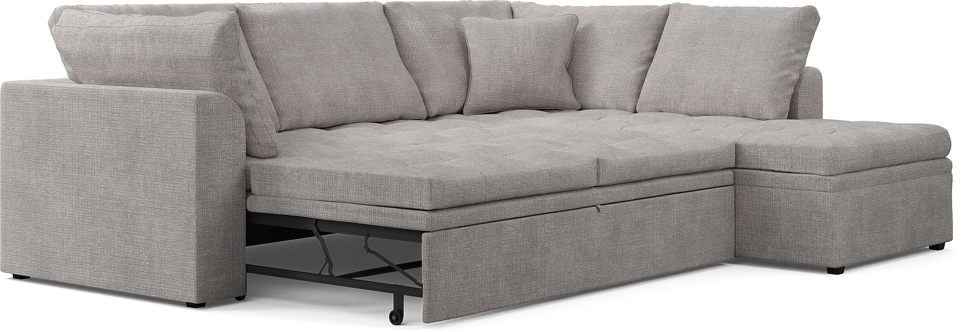 Cindy Crawford Home Sheridan Square Gray 5 Pc Sleeper Sectional Living Room - Image 6