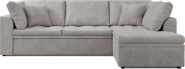 2 pc right arm chaise sleeper sectional