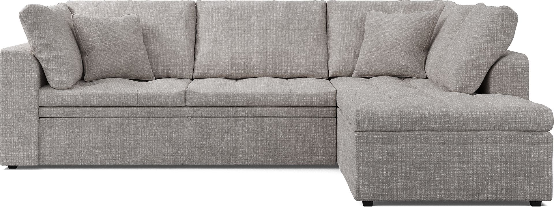Cindy Crawford Home Sheridan Square Gray 5 Pc Sleeper Sectional Living Room - Image 3