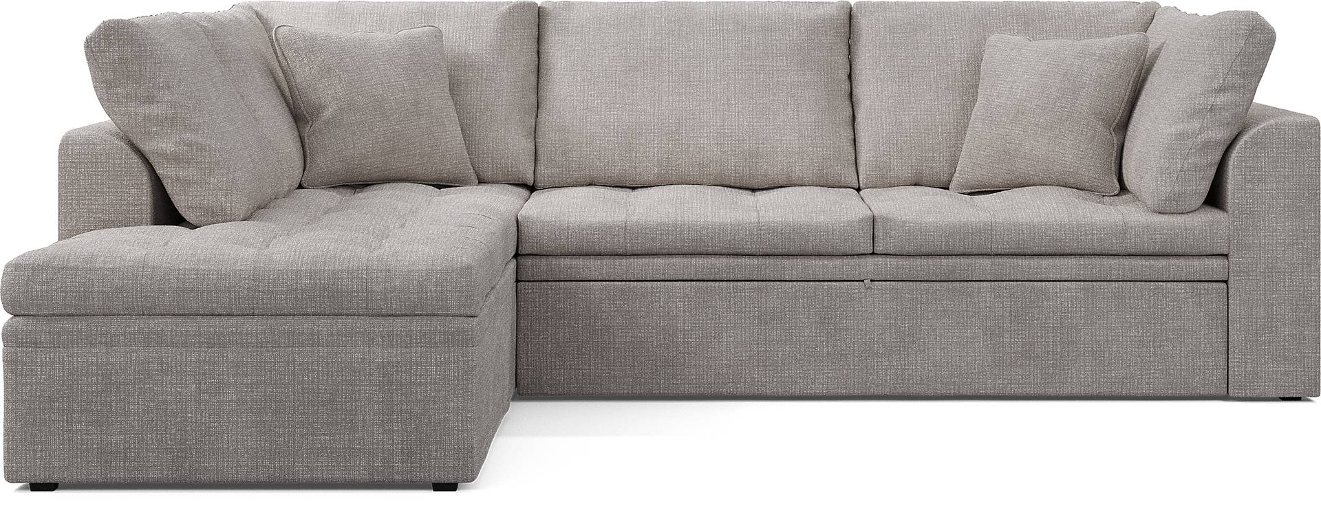 2 pc left arm chaise sleeper sectional