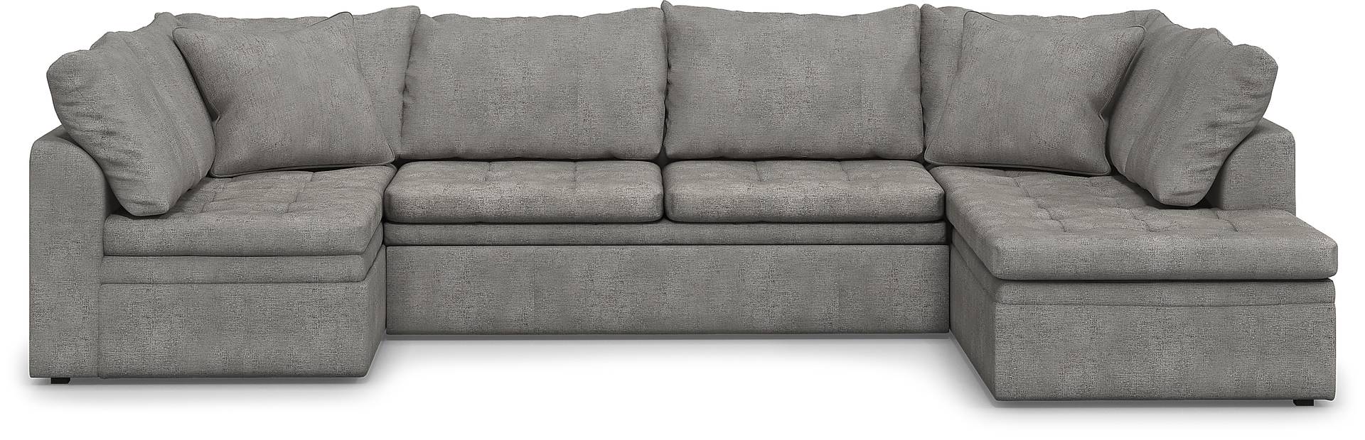 3 pc right arm chaise sleeper sectional