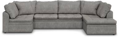 3 pc right arm chaise sleeper sectional