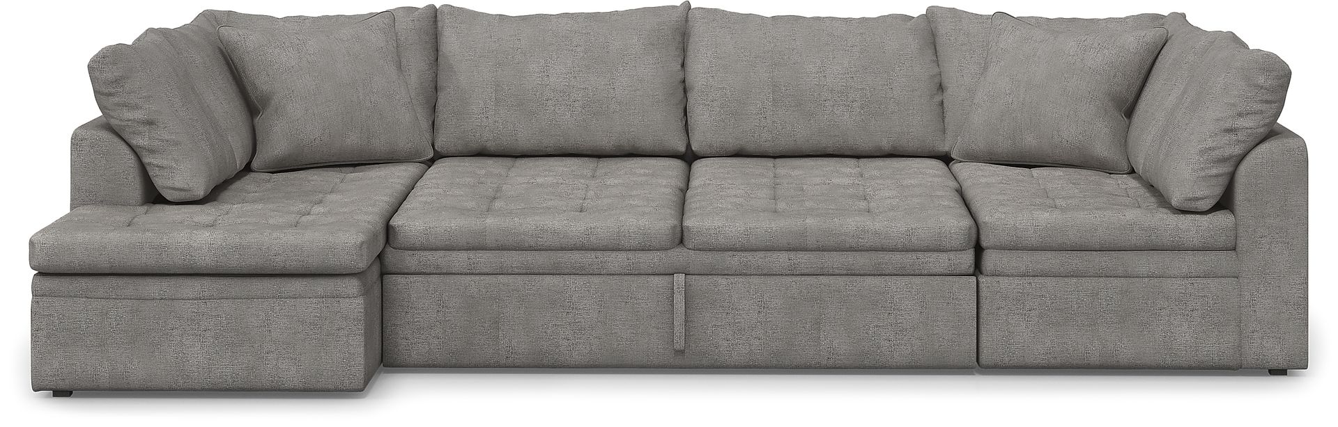 Sheridan Square Gray 3 Pc Sleeper Sectional - Image 3